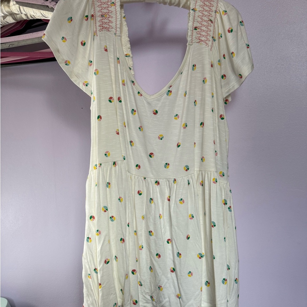 Floral Embroidered Cream spring top